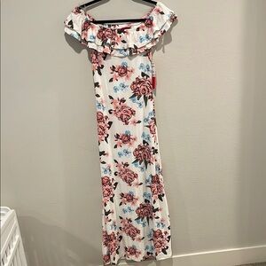 Floral Off-Shoulder Maxi Dress